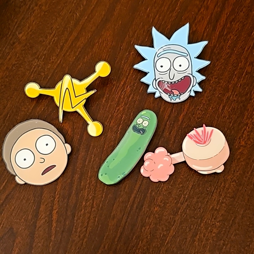 Rick & Mortey pins